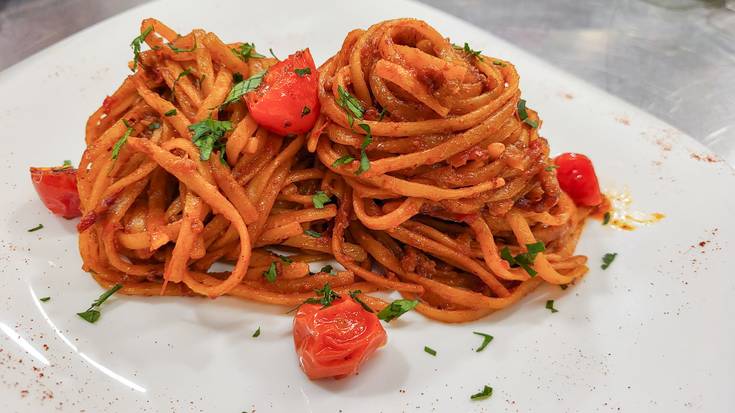 'All'Assassina' pasta