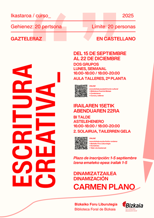 Ikastaroa: Escritura creativa
