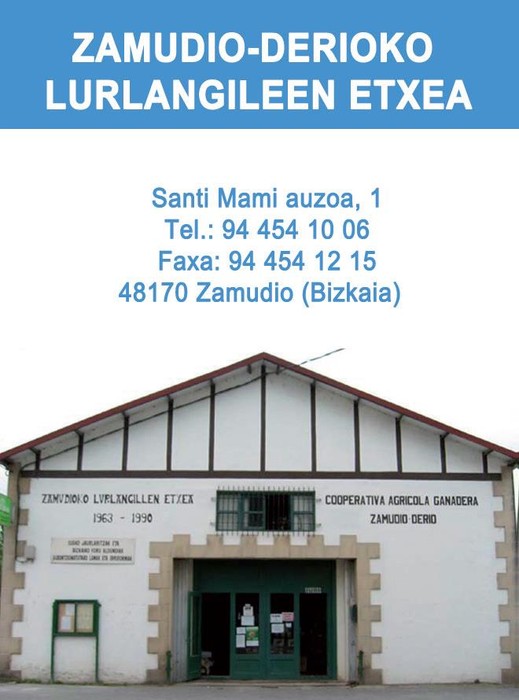 Zamudio-Derio Lurgangileen Etxea logotipoa