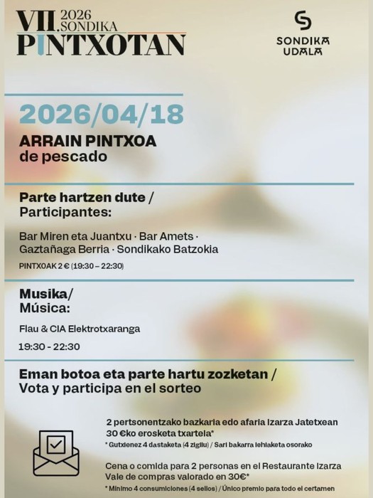 VII. Pintxotan: arrain pintxoa