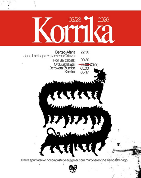 Hori Baiko korrika ailegaera