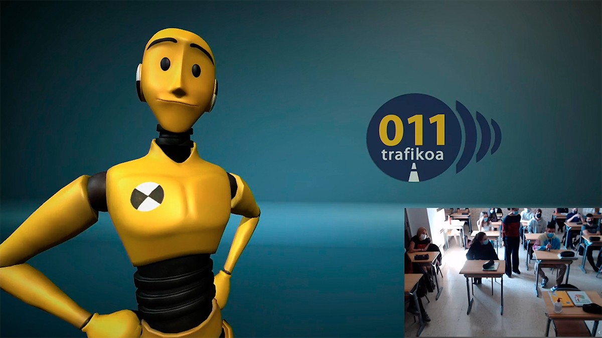Trafiko-istripuak prebenitzeko kanpaina Lauro ikastolan