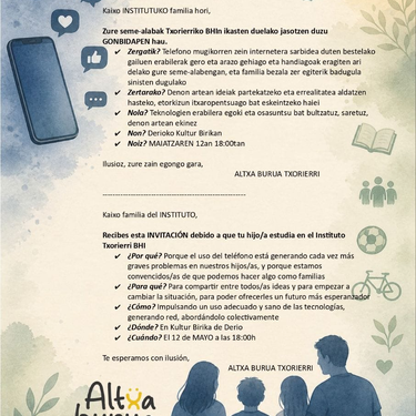 Txorierriko Altxa Burua taldearen aurkezpena