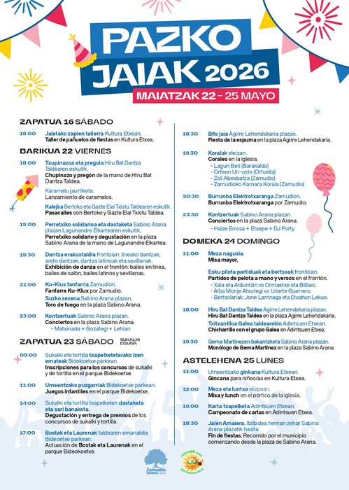 Zamudioko Pazko Jaiak