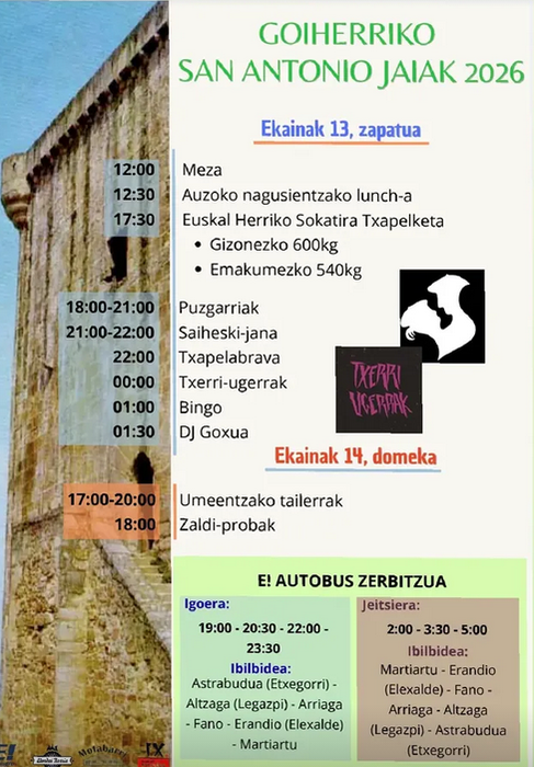 Goiherriko San Antonio jaiak