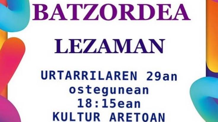 Lezamako Korrika Batzordeko bilera