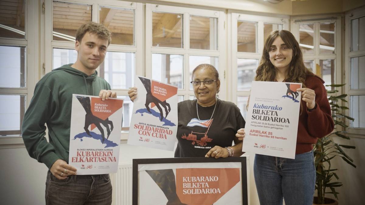 Kubara bidaltzeko oinarrizko produktuak bilduko dituzte Larrabetzun eta Derion