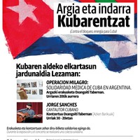 Kubaren aldeko elkartasun jaialdia