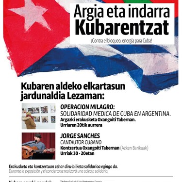 Kubaren aldeko elkartasun jaialdia