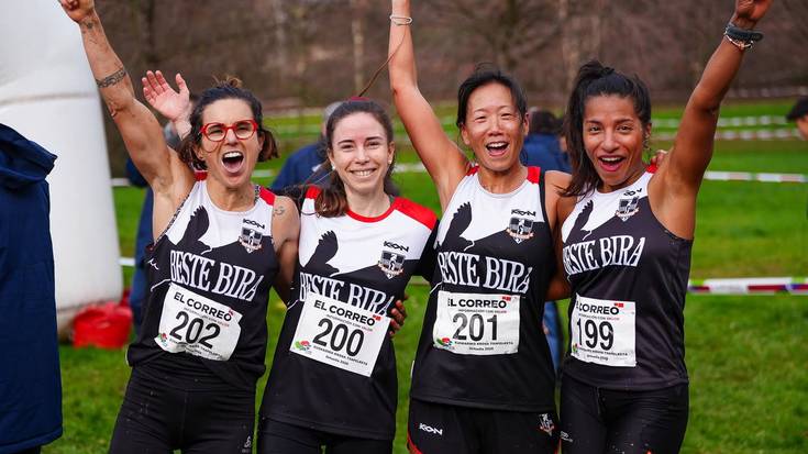 Beste Bira taldeko neskek laugarren postua lortu dute Euskadiko Kross Txapelketan