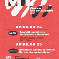 'Zergatik mobilizatu maiatzaren lehenean?' hitzaldia