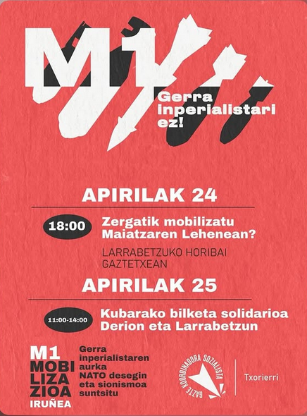 'Zergatik mobilizatu maiatzaren lehenean?' hitzaldia