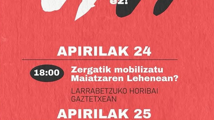 'Zergatik mobilizatu maiatzaren lehenean?' hitzaldia