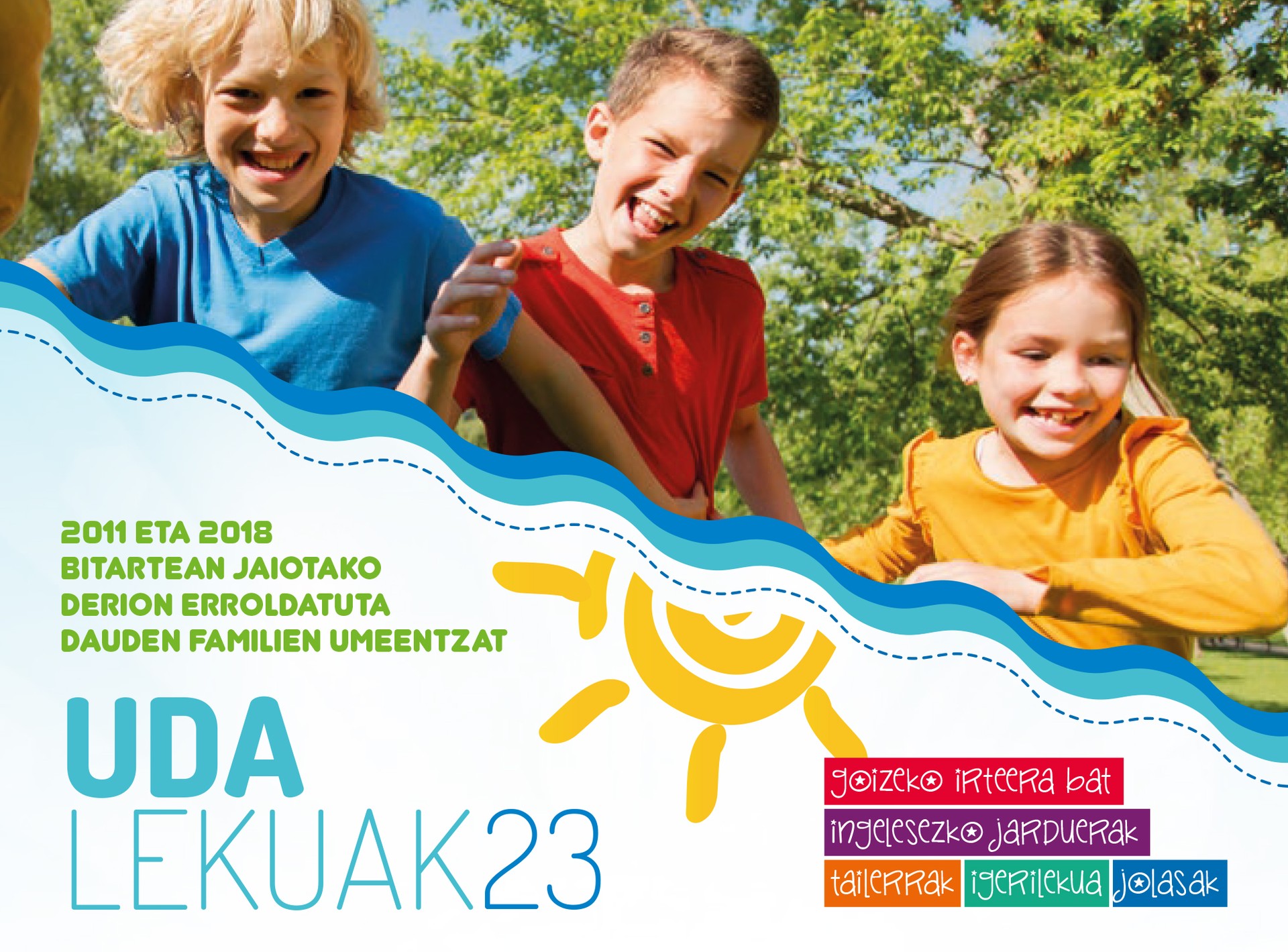 Derioko udalekuetan izena emateko epea apirilaren 18tik 27ra bitartean egongo da zabalik