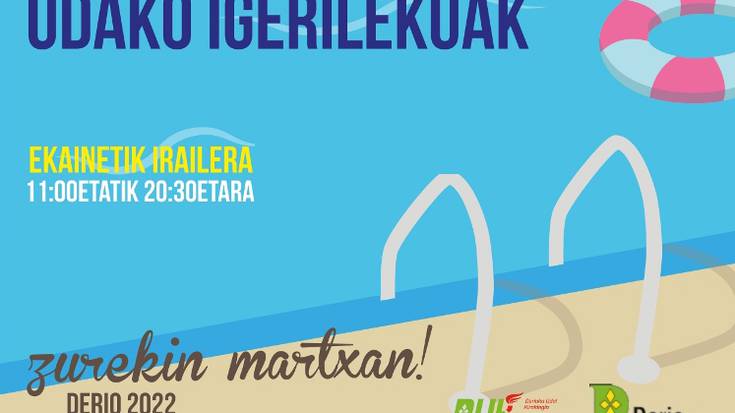 Derioko estali gabeko igerilekuak ekainaren 11n irekiko dira