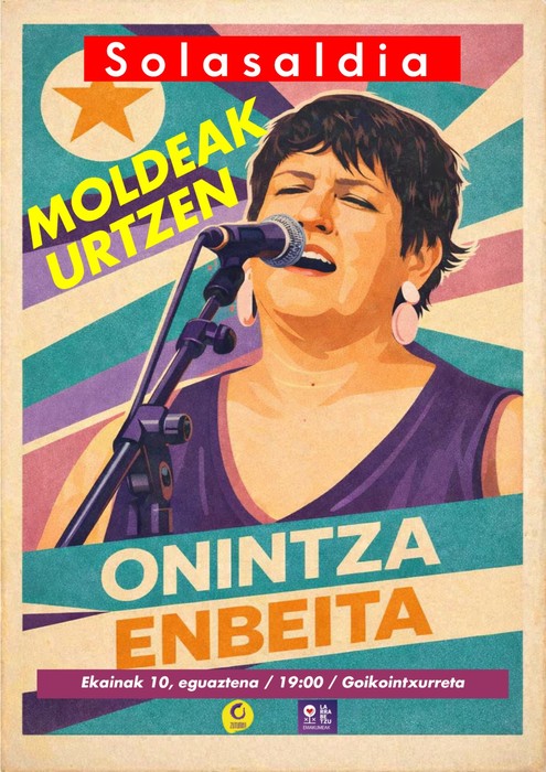 'Moldeak urtzen' solasaldia Onintza Enbeitarekin