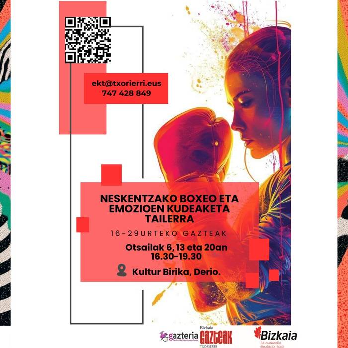 Neskentzako boxeo eta emozioen kudeaketa tailerra