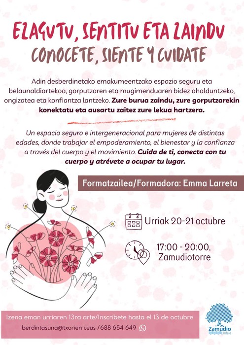 'Ezagutu, zaindu eta sentitu' ikastaroa