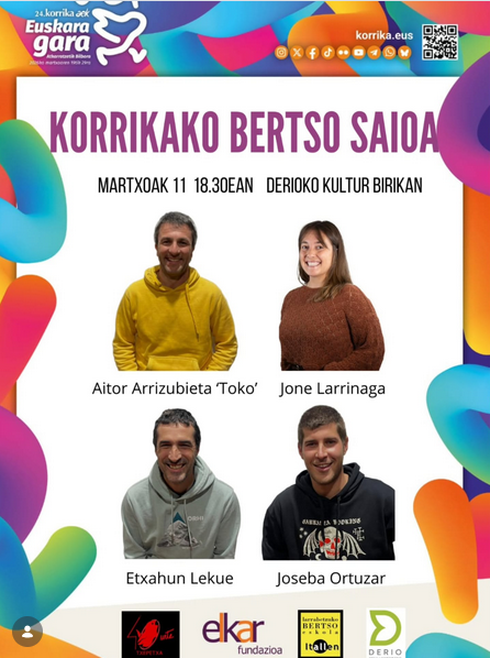 Korrikako bertso saioa