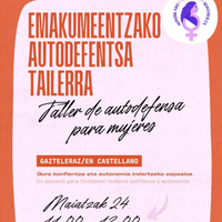 Emakumeentzako autodefentsa tailerra