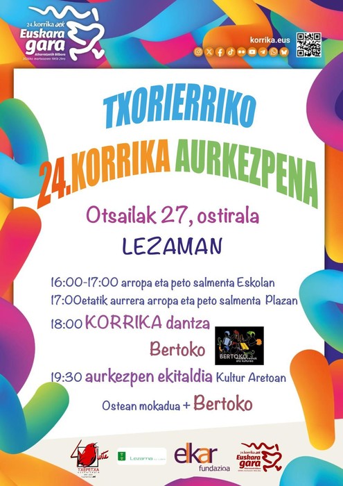 Txorierriko 24. Korrikaren aurkezpena