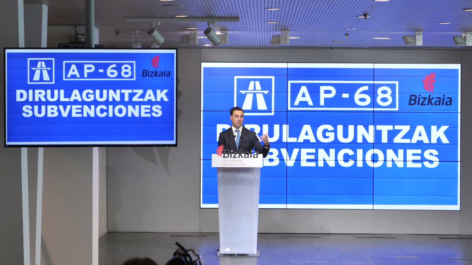 Bizkaiko Foru Aldundiak dirulaguntza emango die AP-68 autobideko erabiltzaileei