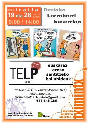 Euskaraz eroso egiteko tailerra antolatu dute Derion