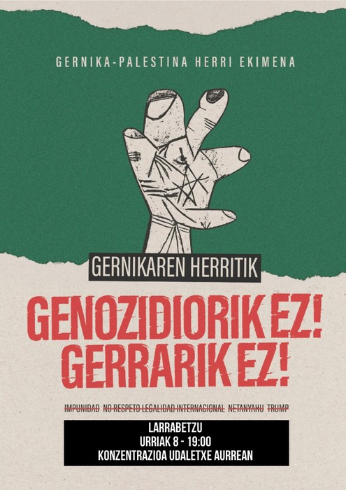 Gernika-Palestina taldearen elkarretaratzea