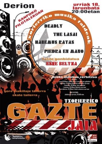 Gazteentzako jaia egingo da Derion