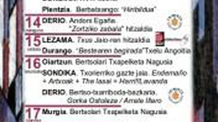 Azaroko agenda 2014