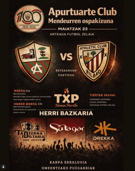 Apurtuarteren mendeurreneko jaialdia