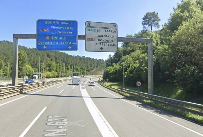 Korridoreko Larrabetzuko irteera gauez itxiko da maiatzaren 25etik 28ra