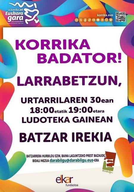 Larrabetzuko Korrika Batzordeko bilera