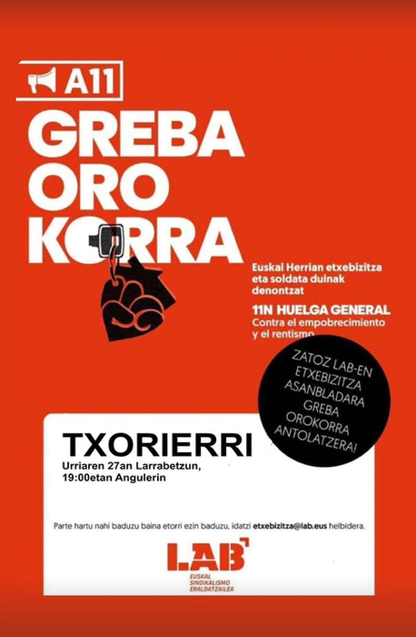 Greba orokorrerako etxebizitza asanblada LAB