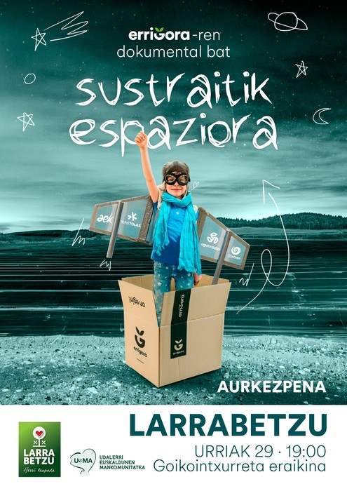 Errigoraren 'Sustraitik espaziora' dokumentalaren aurkezpena eta solasaldia