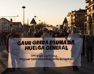 “Gaur atzo baino indartsuagoak gara, ez gara geratuko helburua lortu arte”