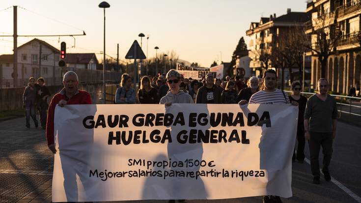 “Gaur atzo baino indartsuagoak gara, ez gara geratuko helburua lortu arte”