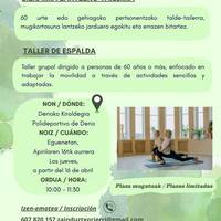 Bizkarra lantzeko tailerra