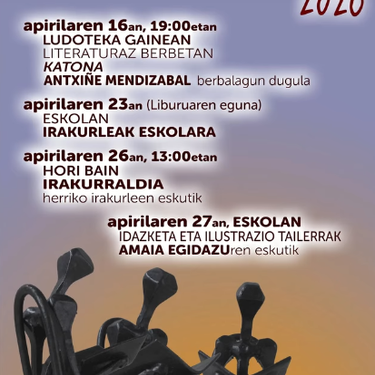 Literaturaz Berbetan: Antxiñe Mendizabalen 'Katona'