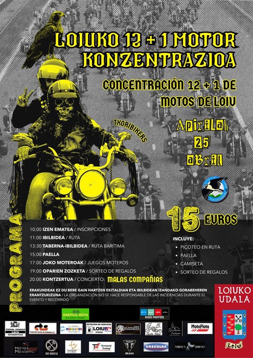 Loiuko 12+1 motor elkarretaratzea