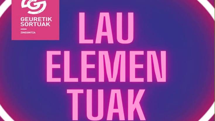 `Lau elementuak´ film laburren emanaldia Larrabetzun