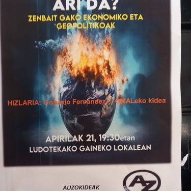 'Mundua erotzen ari da? hitzaldia
