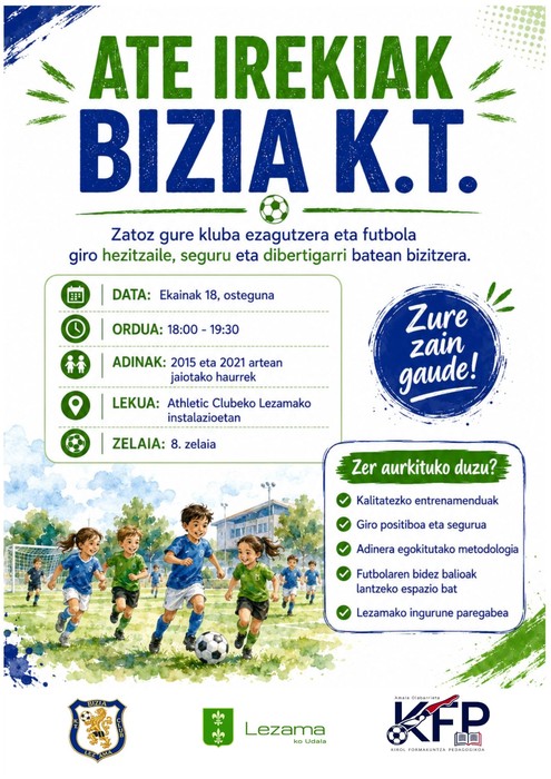 Bizia K.T. ate irekiak