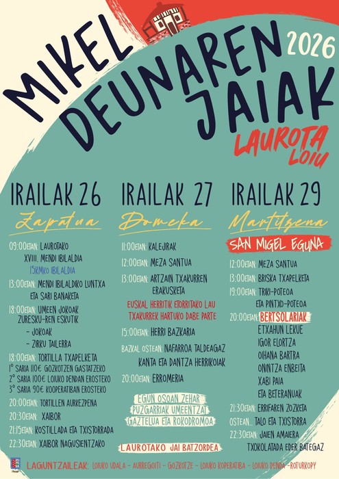 Lauroetako Mikel Deunaren jaiak