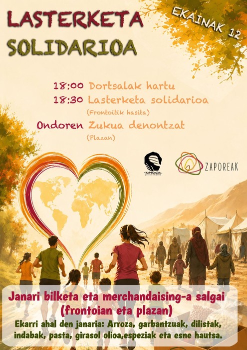 Zaporeak elkartearentzat lasterketa solidarioa