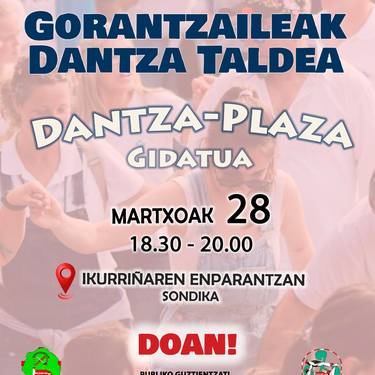 Dantza plaza gidatua