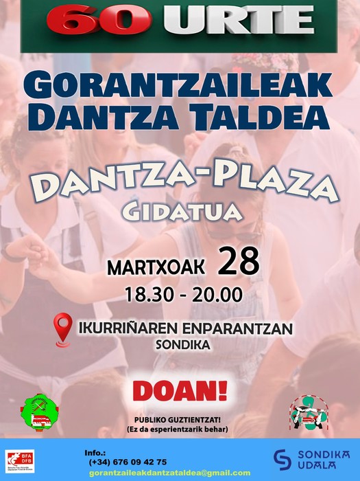 Dantza plaza gidatua