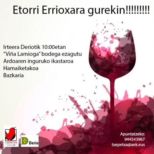 Bazatoz gurekin Errioxara?
