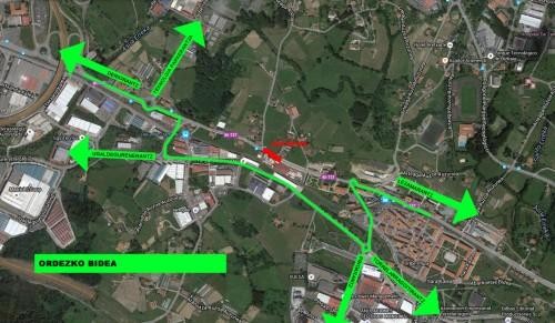 Txorierri etorbidea irailaren 17tik 24ra itxiko da Zamudion, Meadwestvaco enpresaren parean