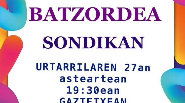 Sondikako Korrika batzordeare bilera irekia